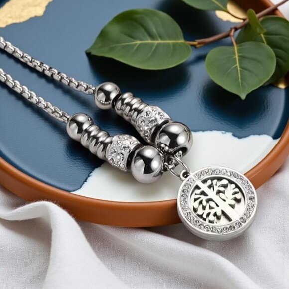 ποΈElegant 18K Gold Plated Tree of Life Charm Bracelet Sparkling Rhinestones - Picture 10 of 10